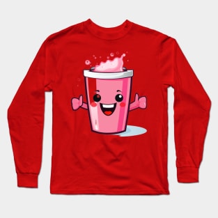 Soft drink cute T-Shirt cute giril Long Sleeve T-Shirt